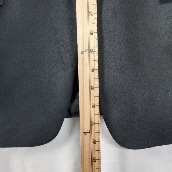 Andrew Fezza 41R Mens Black Suede Look Polyester Blazer Sport Coat Jacket - Picture 7 of 11